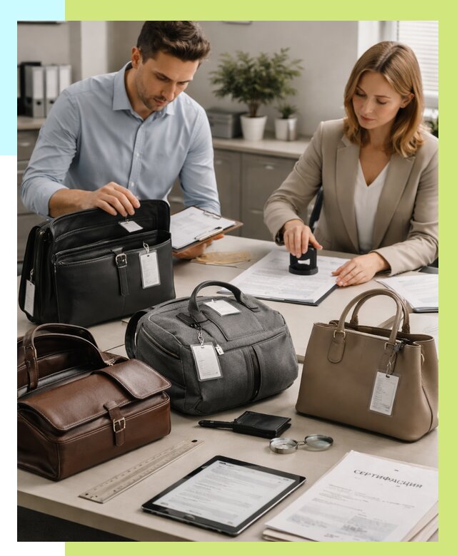 Сертификация сумок в Курске от 7818 руб. | Алешин-Кус