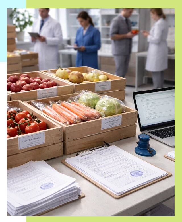 Сертификация овощей и фруктов в Курске от 8860 р. | Алешин-Кус
