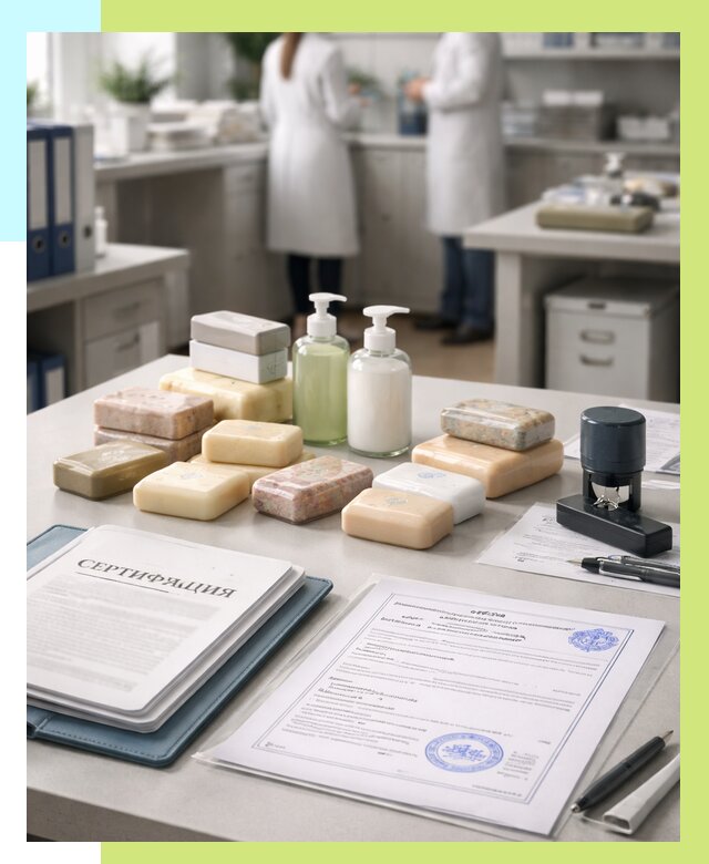Сертификация мыла и сертификат на мыло в Курске от 12509 | Алешин-Кус