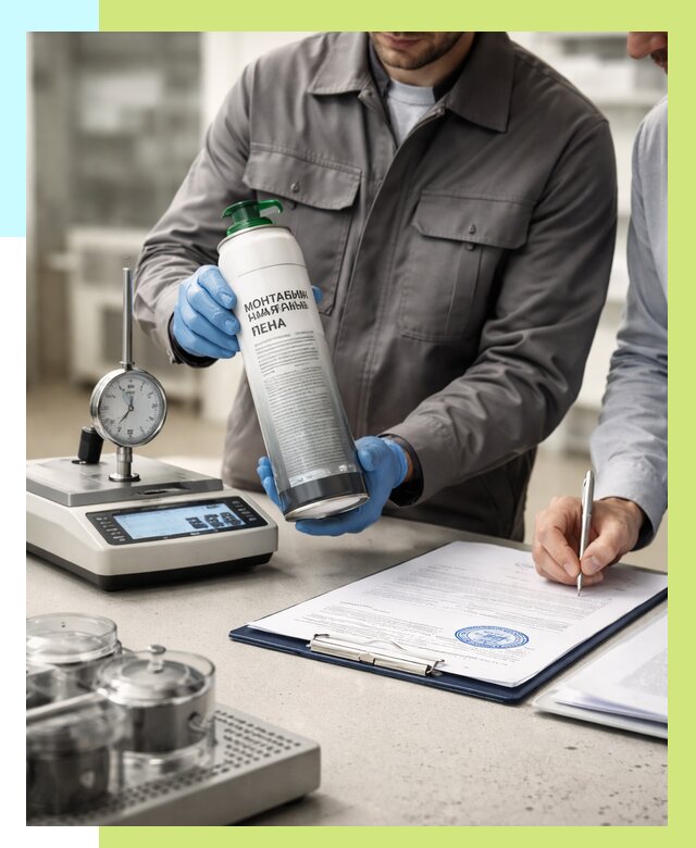 Сертификация монтажной пены в Курске от 15636 р. | Алешин-Кус