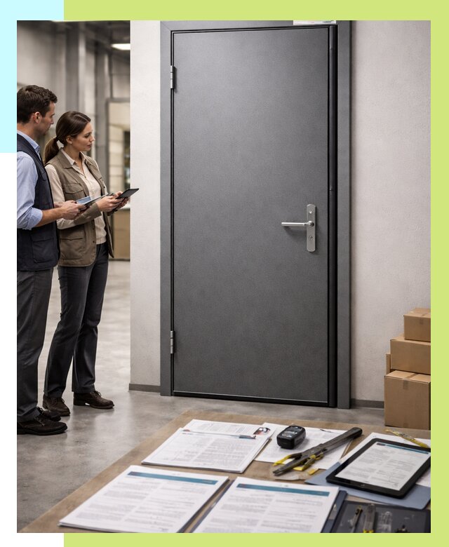 Сертификация противопожарных дверей в Курске от 9382 р. | Алешин-Кус