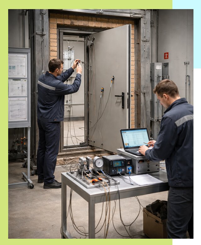 Сертификация противопожарных дверей в Курске по ГОСТ и ТР