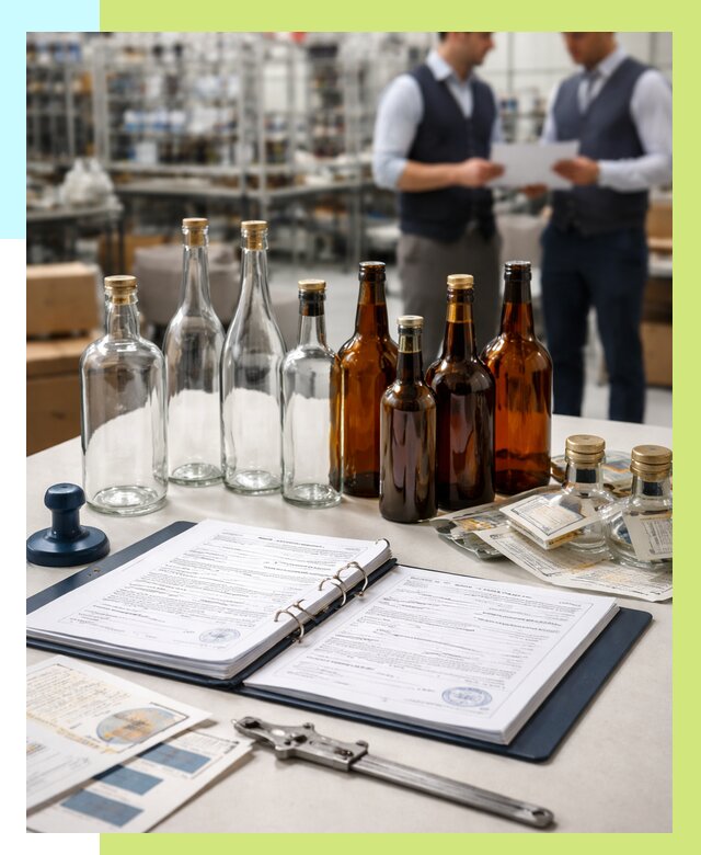 Сертификация стеклянных бутылок в Курске от 26060 р. | Алешин-Кус