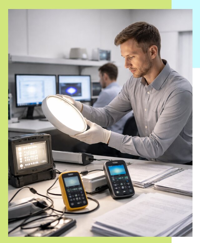 Сертификация светильников в Курске: испытания и оформление