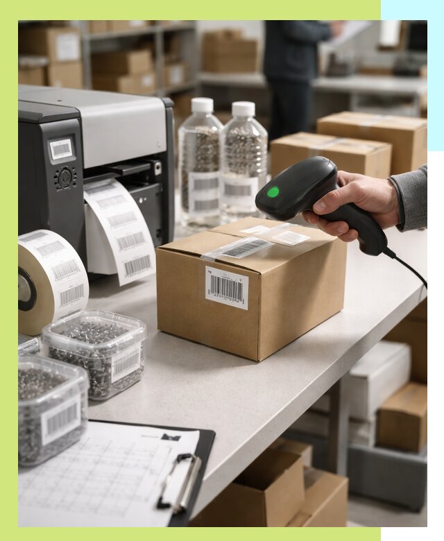Штрихкодирование продукции и маркировка для продажи в Курске