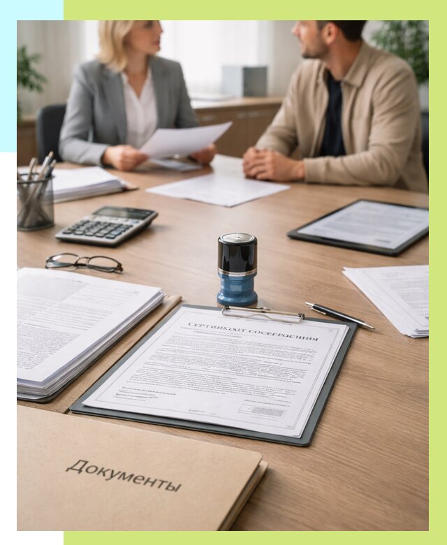 Сертификат соответствия на продукцию в Курске от 15636 р.|Алешин-Кус