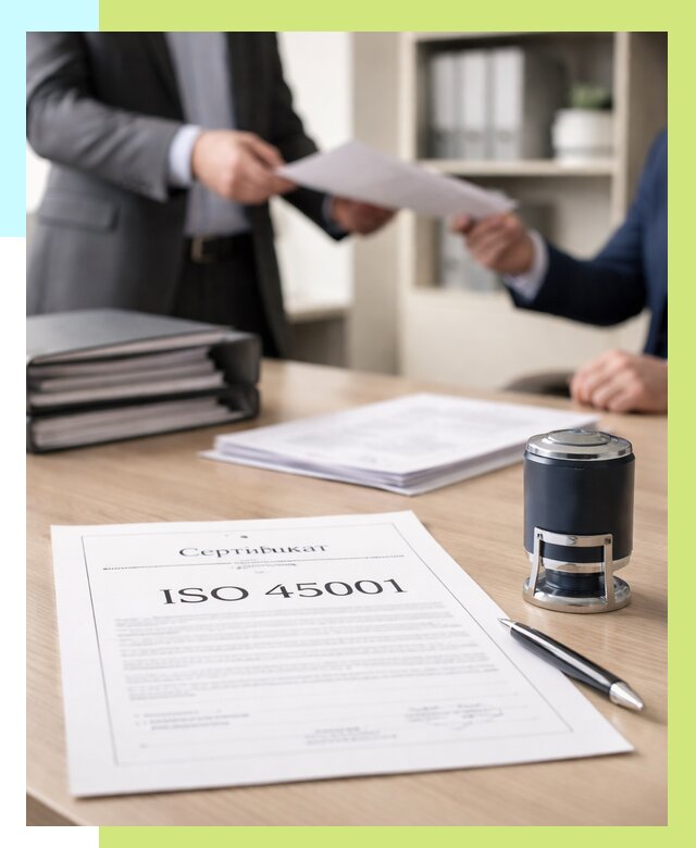 Сертификат ISO 45001 в Курске под ключ от 46908 р. | Алешин-Кус