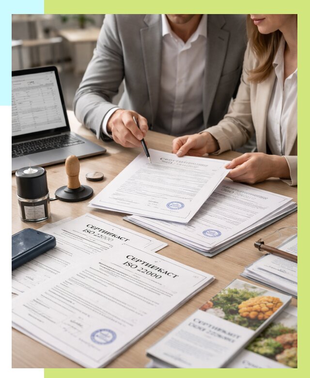 Сертификат ISO 22000 в Курске от 41696 р. под ключ | Алешин-Кус